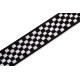 LEVY'S MP-28 PRINT SERIES GUITAR STRAP (BLACK AND WHITE CHECKERS) Ремінь для гітари