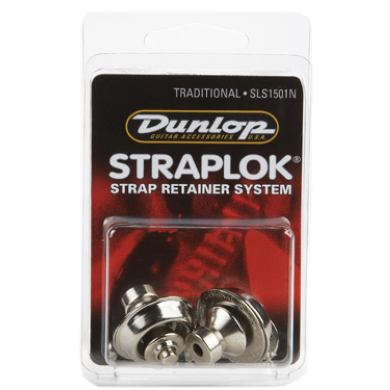DUNLOP SLS1501N STRAPLOK STRAP RETAINERS TRADITIONAL - NICKEL
