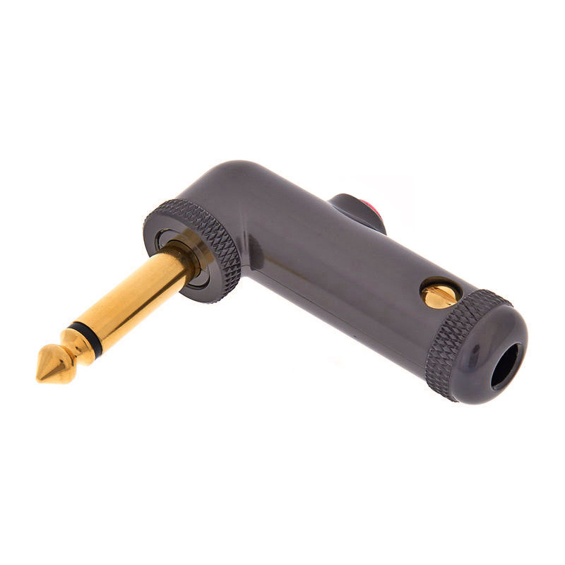 D'ADDARIO PW-AGRAP-2 1/4 Right Angle Plug with Latching Circuit Breaker