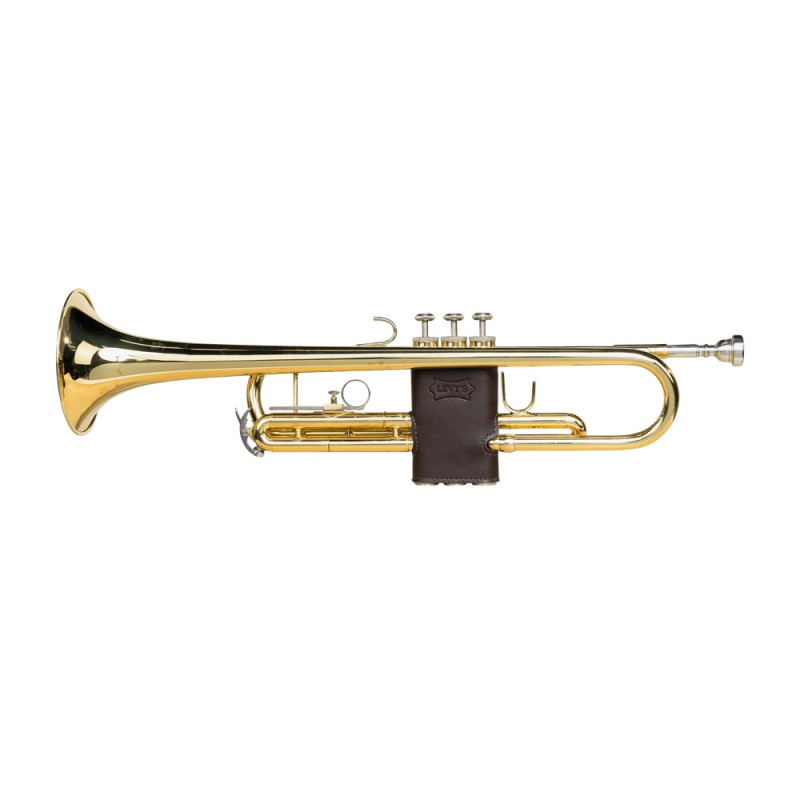 LEVY'S LVG1-VGNDBR LEATHER VALVE GUARD TRUMPET (Vegan Dark Brown) Чохол для захисту клапанів труби