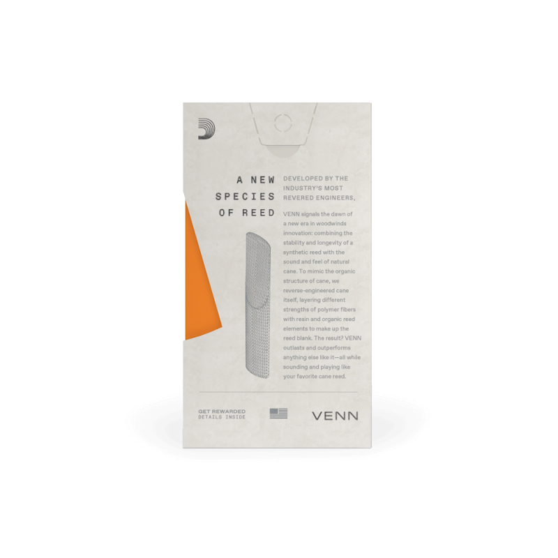 D'ADDARIO VENN TENOR SAXOPHONE REED #3.0