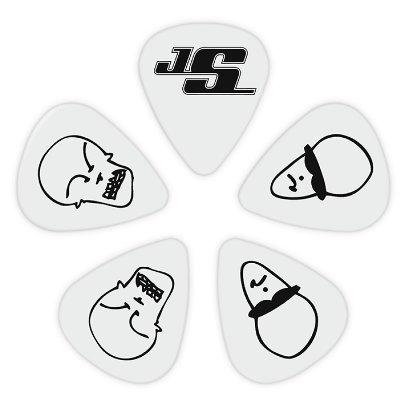D`ADDARIO JOE SATRIANI SIGNATURE GUITAR PICKS, WHITE (Heavy Gauge)
