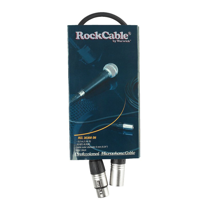 ROCKCABLE RCL30300 D7 Microphone Cable (0.5m)