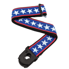 D`ADDARIO PLANET LOCK GUITAR STRAP (STARS & STRIPES)