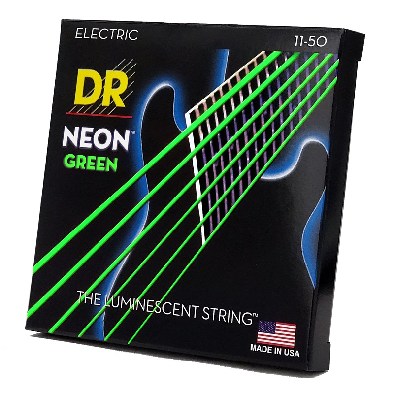 DR STRINGS NEON Green Electric - Heavy (11-50) Струни для електрогітари
