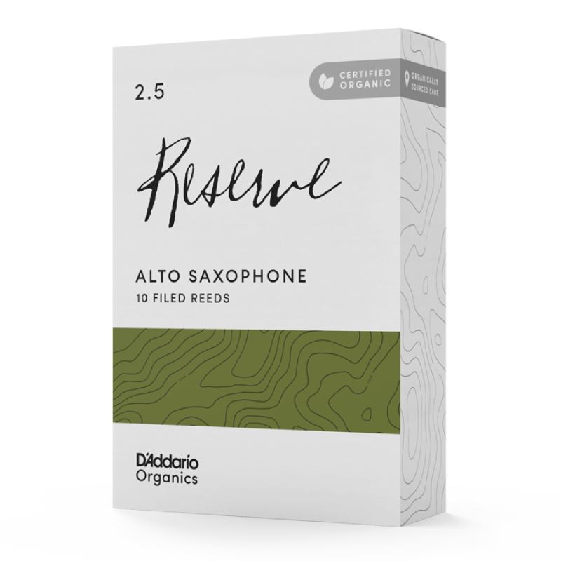 D'ADDARIO Organic Reserve - Alto Sax #2.5 - 10 Box