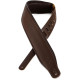 LEVY'S M26PD-DBR_DBR CLASSICS SERIES PADDED TWO-TONE GUITAR STRAP (DARK BROWN) Ремінь для гітари