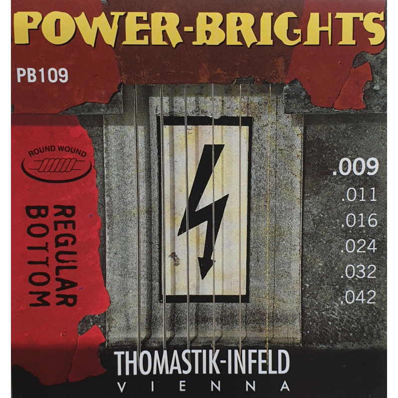 Комплект струн Thomastik Power-Brights Regular Bottom (soft) для электрогитары