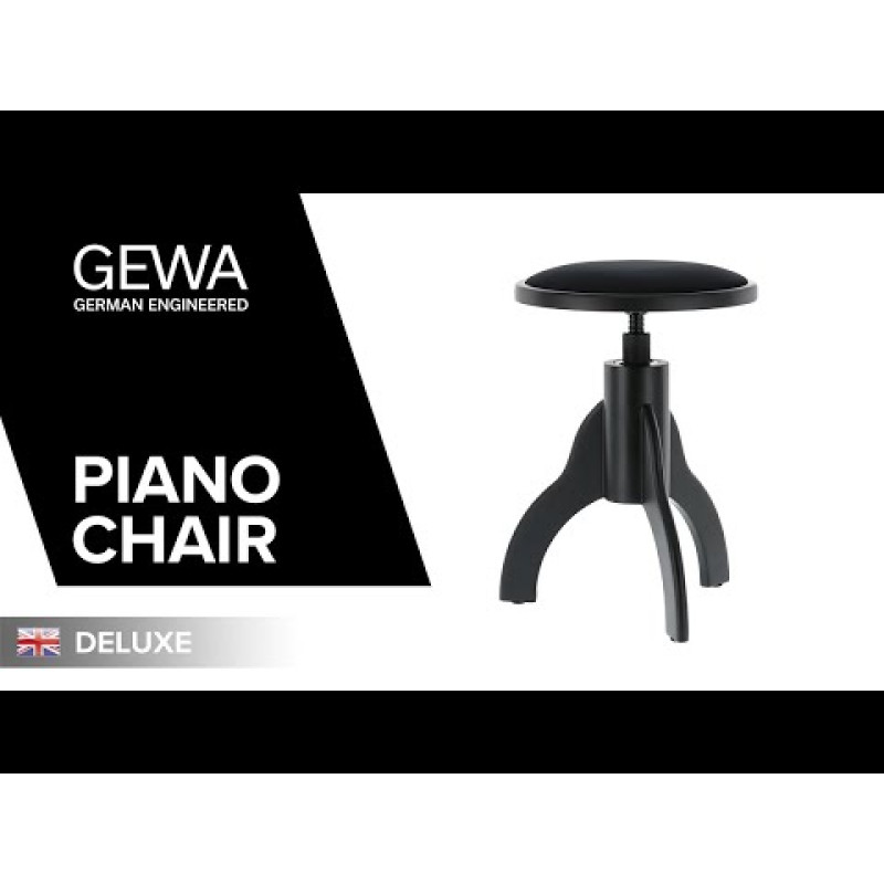Стілець для клавішних GEWA Deluxe Black High Gloss