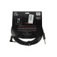 FENDER CABLE DELUXE SERIES 15' ANGLED BLACK TWEED Кабель інструментальний