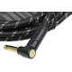 FENDER CABLE DELUXE SERIES 15' ANGLED BLACK TWEED Кабель інструментальний