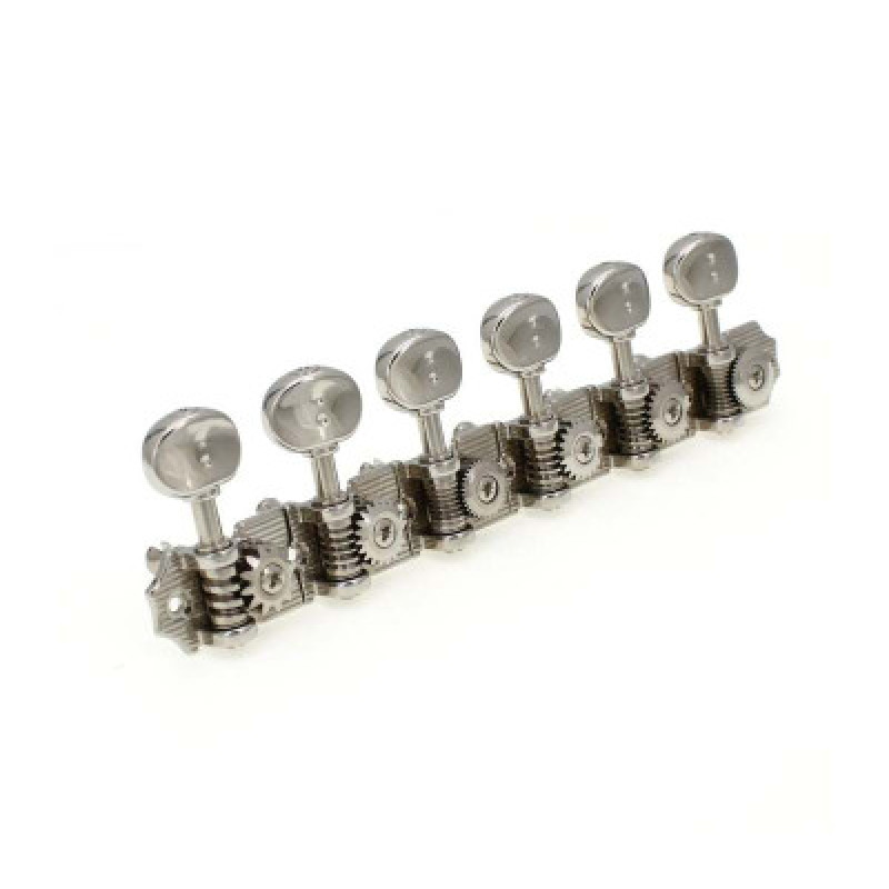 Кілки для гітари GRAPH TECH PRN-4624-N0 Ratio Electric 6-in-line Waffle, Vin. Nickel