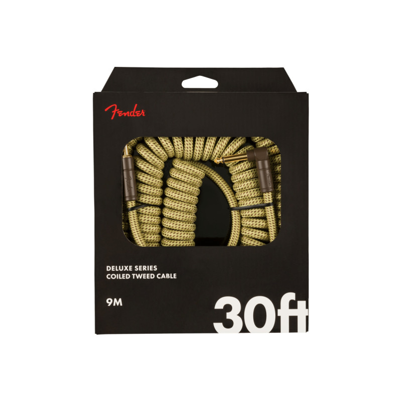 FENDER CABLE DELUXE SERIES COIL 30' TWEED Кабель інструментальний