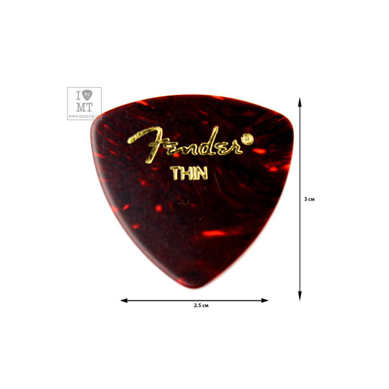 FENDER 346 SHELL THIN Набір медіаторів