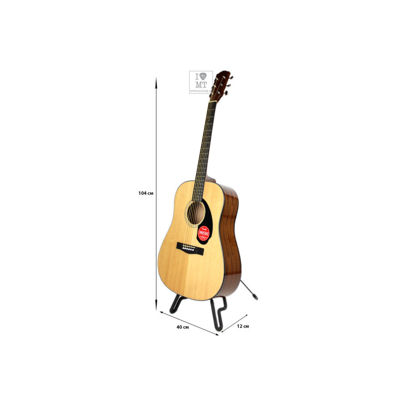 FENDER CD-60S NATURAL WN Гітара акустична