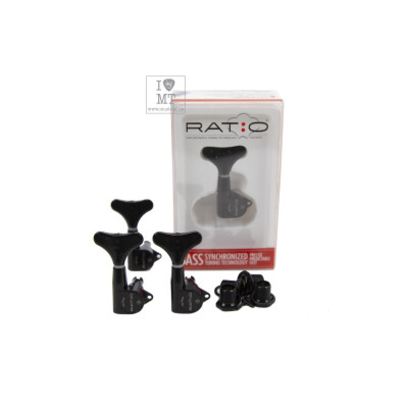 Кілки для бас-гітари GRAPH TECH PRB-4400-BO Bass Ratio 4 in line Y key Black