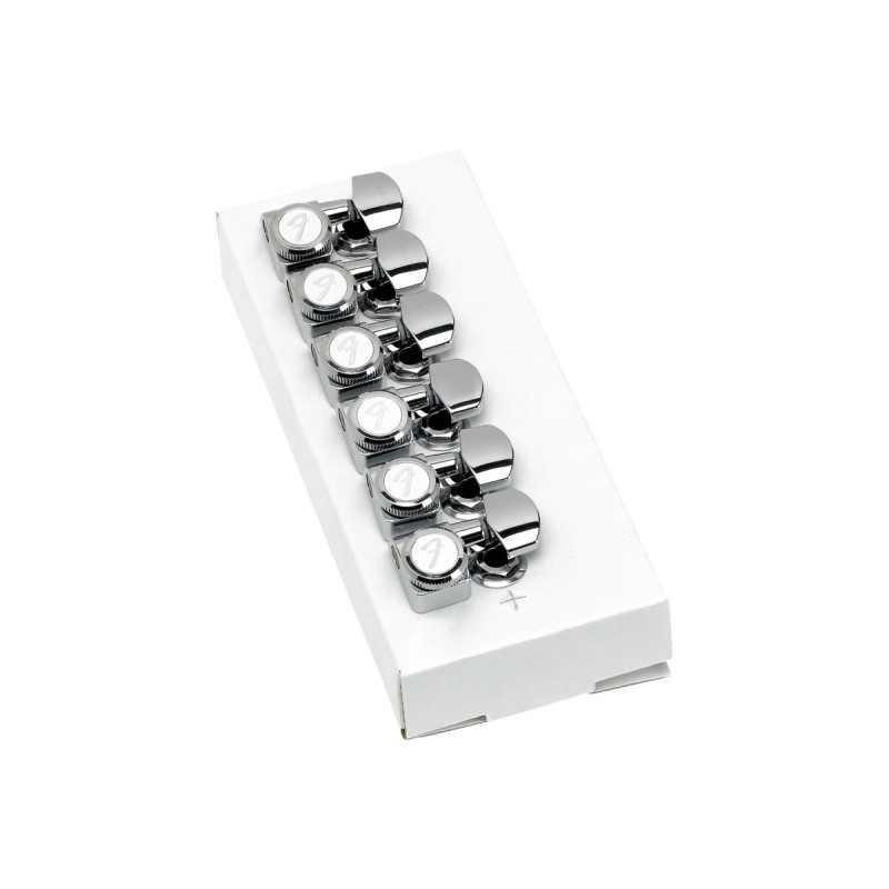 FENDER LOCKING TUNING MACHINES FOR STRATOCASTER/TELECASTER POLISHED CHROME Кілки для гітари
