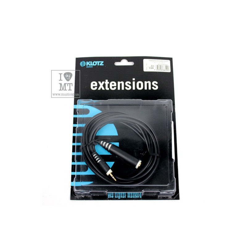 Кабель комутаційний KLOTZ AS-EX3 EXTENSION CABLE BLACK 3 M