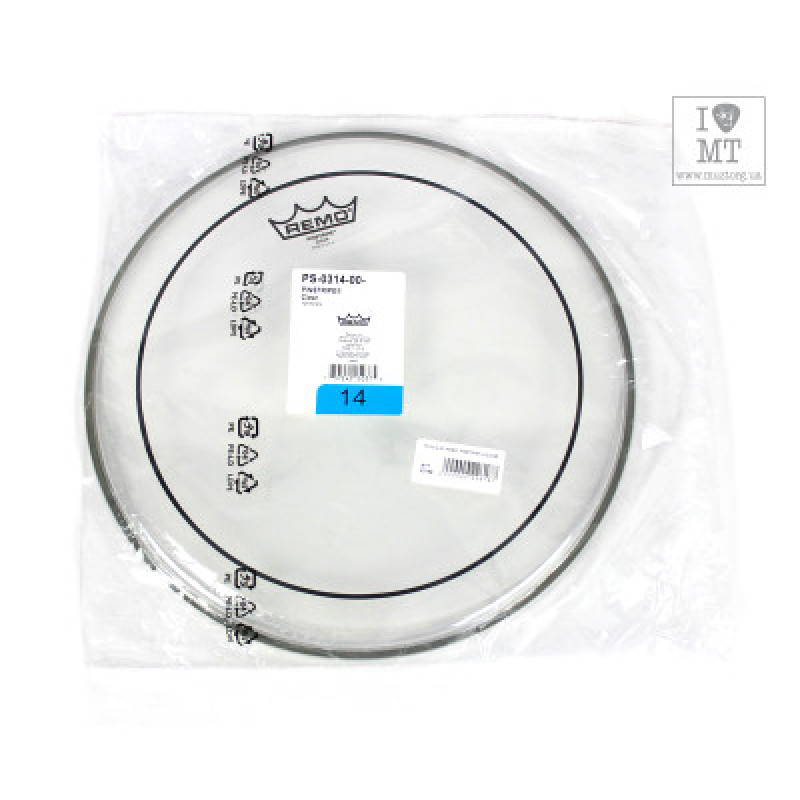 Пластик для барабана REMO PINSTRIPE 14 CLEAR