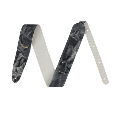 FENDER STRAP TIE DYE LEATHER BLACK Гитарный ремень