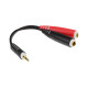 Адаптер KLOTZ AYS-3 Y-CABLE ADAPTER BLACK