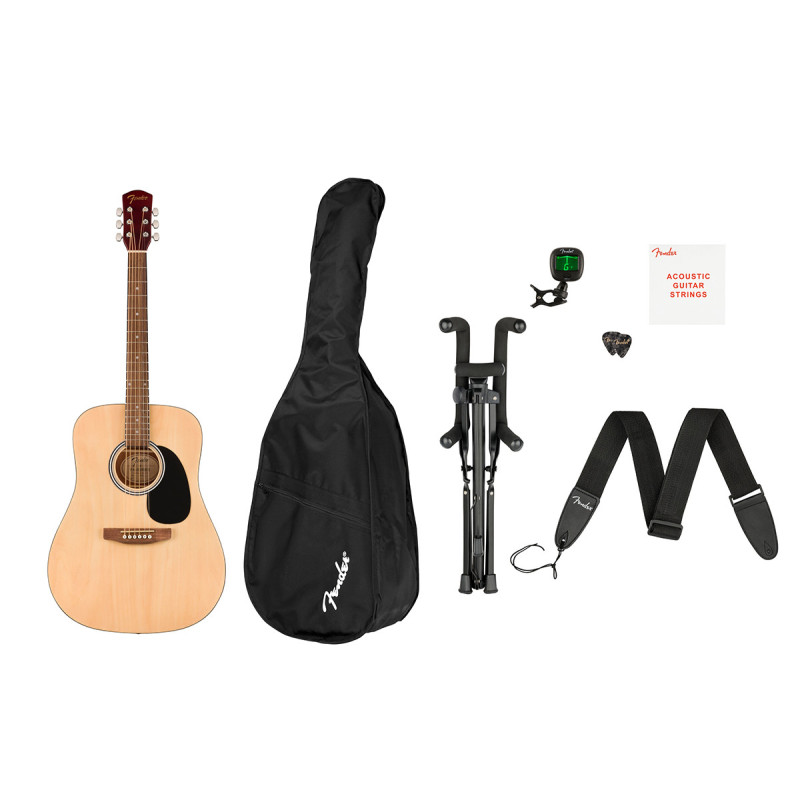 FENDER FA-25 PACK NATURAL Гітарний набір з акустичною гітарою