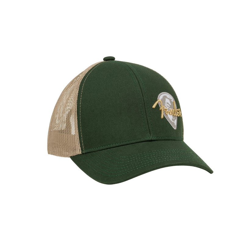 FENDER GLOBE PICK PATCH HAT GREEN KHAKI Кепка