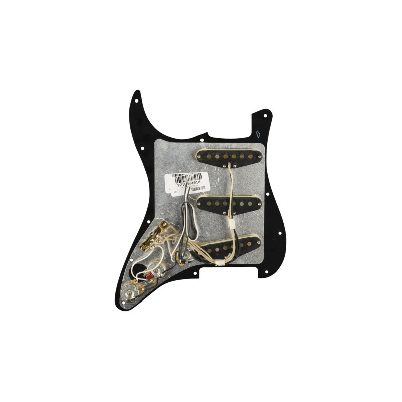 FENDER PRE-WIRED STRAT PICKGUARD ORIGINAL '57/'62 SSS BLACK Пікгард зі звукознімачами
