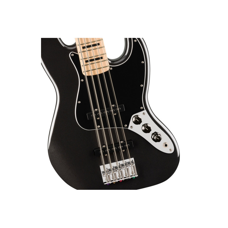 SQUIER AFFINITY SERIES ACTIVE JAZZ BASS V BLACK Бас-гітара