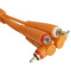 Set RCA Straight-RCA Angled Orange 3m (U97005OR)
