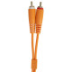 Set RCA Straight-RCA Angled Orange 3m (U97005OR)