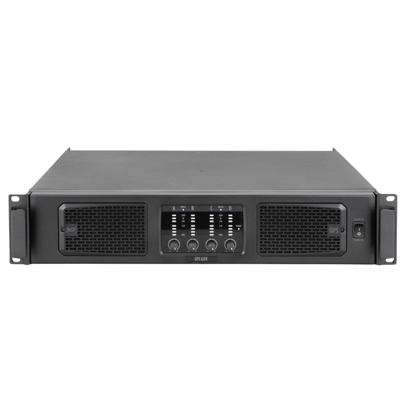 RCF QPS 6.0K Чотириканальний підсилювач потужності класу HD 4x1500 Вт.