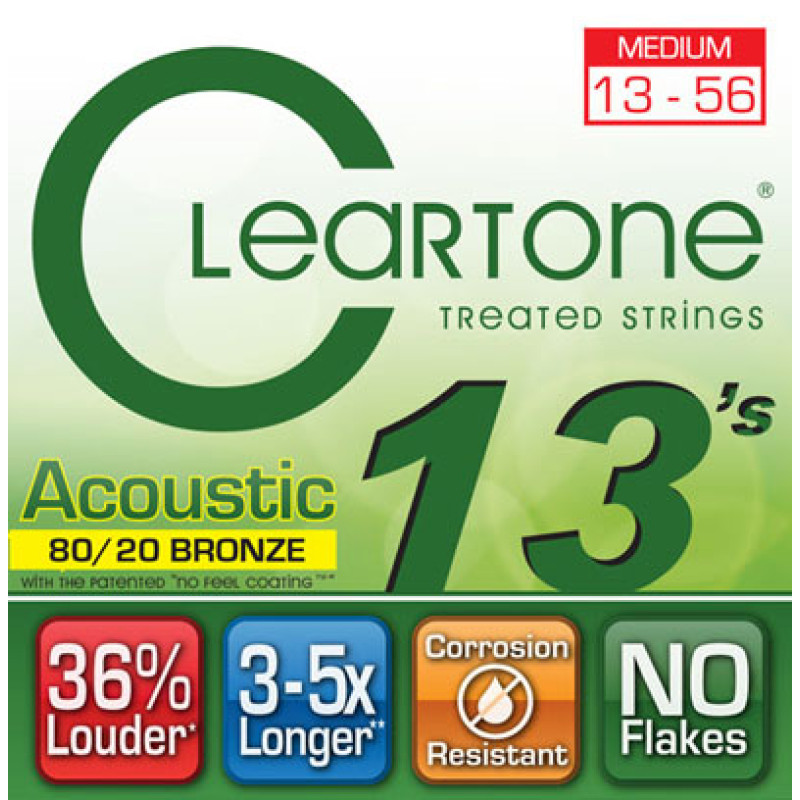 CLEARTONE 7613 ACOUSTIC 80/20 BRONZE MEDIUM (13-56