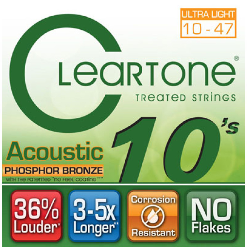 CLEARTONE 7410 ACOUSTIC PHOSPHOR BRONZE ULTRA LIGHT (10-47