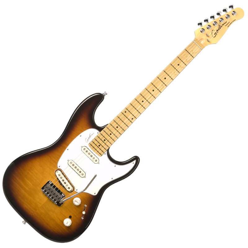 GODIN 033225 - Progression Vintage Burst Flame MN with bag Электрогитара