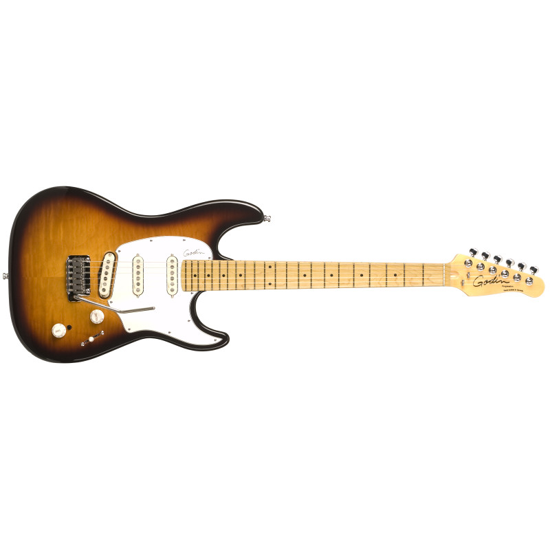GODIN 033225 - Progression Vintage Burst Flame MN with bag Электрогитара
