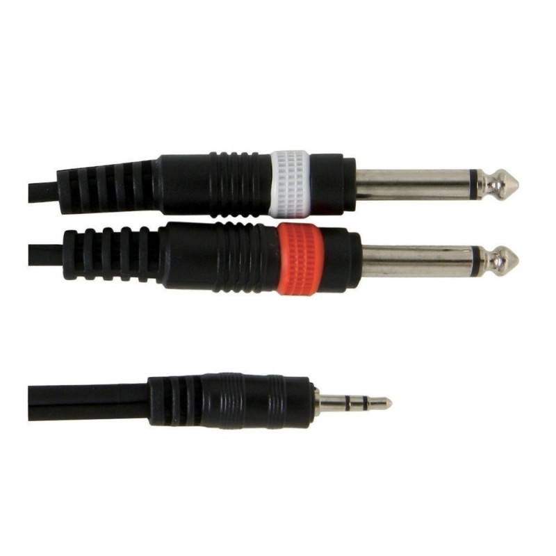 Інсертний кабель GEWA Basic Line Stereo Jack 3,5 мм/2x Mono Jack 6,3 мм (1,5 м)