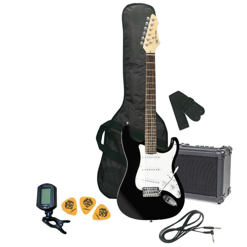 GEWAPURE RC-100 Guitar Pack Black Електрогітара