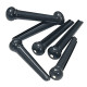 Шпильки для струнотримача акустичної гітари GEWA Bridge plug Dot Black (6 шт.)