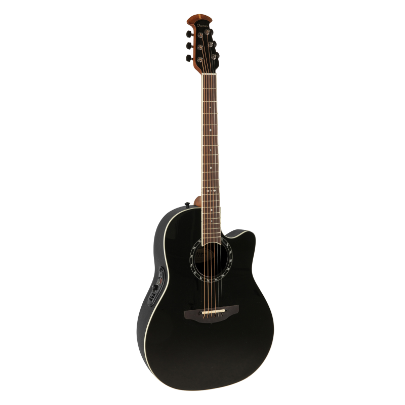 OVATION Standard Balladeer 2771AX Deep Contour Cutaway Black Акустична гітара з датчиком