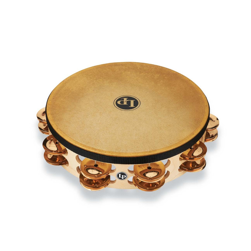 Тамбурин Latin Percussion Professional Double Row With Head LP384-BZ (10