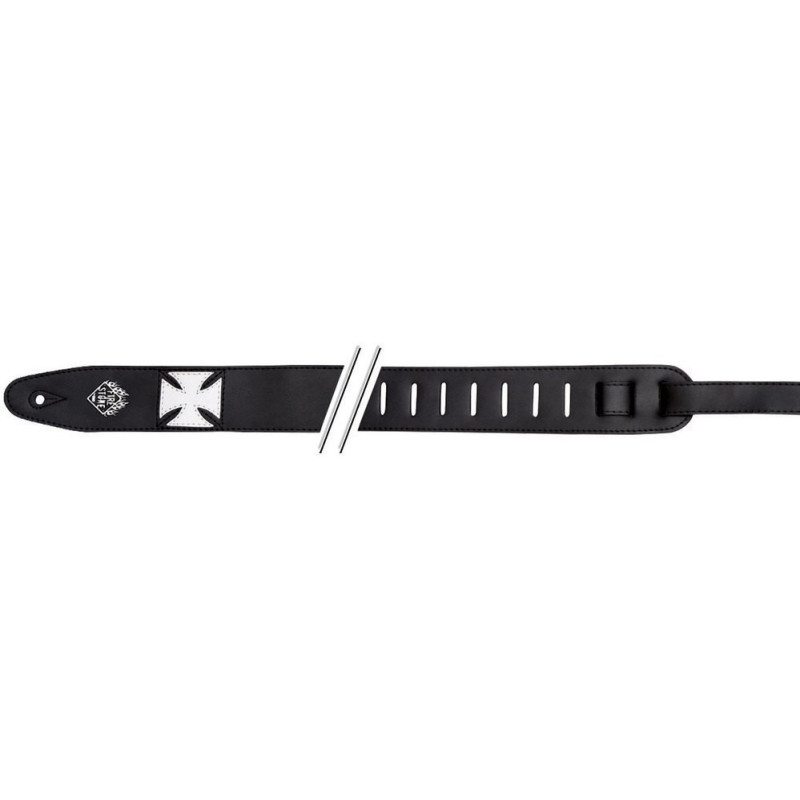 Ремінь для гітари GEWA Fire&Stone Iron Cross Heavy Black