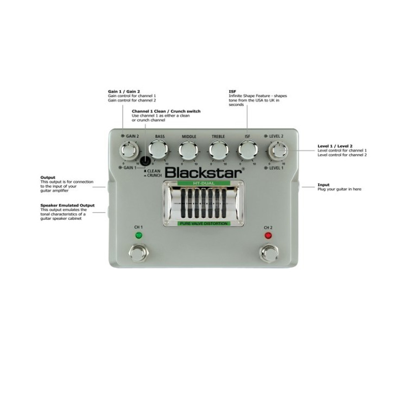 BLACKSTAR HT-Dual Гітарна педаль