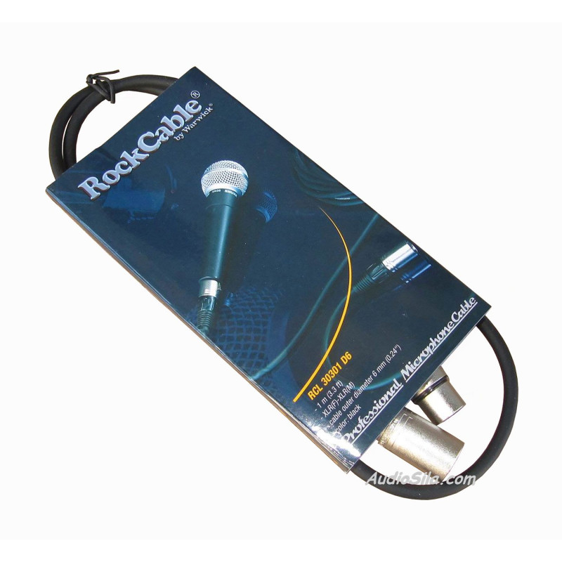 ROCKCABLE RCL 30301 D6 Мікрофонний кабель XLR-F - XLR-M 1м
