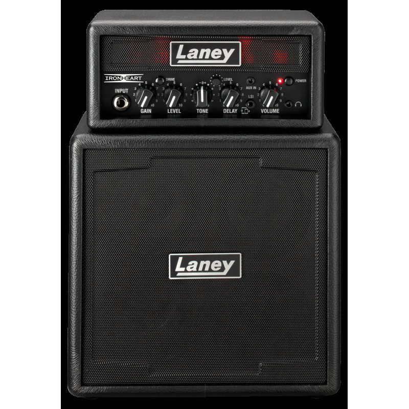 LANEY MINISTACK-IRON Портативний стек-формат гітарний комбо 6Вт (2×3Вт стерео), серія Ironheart з цифровою затримкою та LSI розумним інтерфейсом