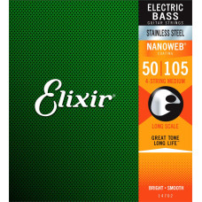 ELIXIR 14702 4S M SS Струни для бас-гітари