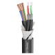 SOMMER CABLE 500-0281-2 MONOLITH 2 Гібридний комбінований кабель 3x2,50 мм² + 2x DMX, чорний
