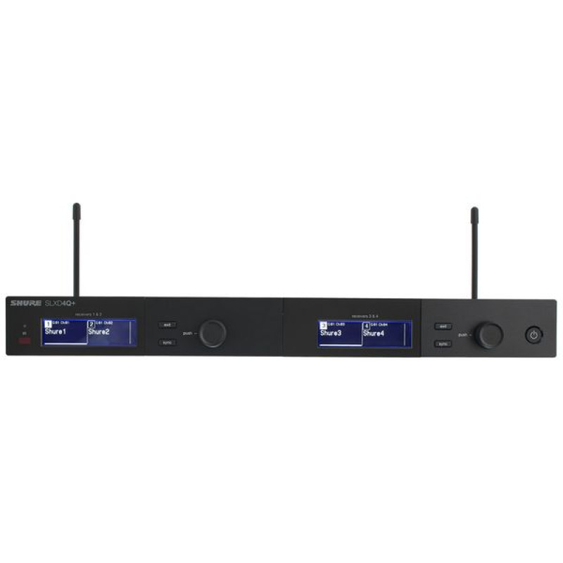 SHURE SLXD4Q+E=-G65 Четырёхканальный цифровой приёмник Dante G65 470-534 МГц