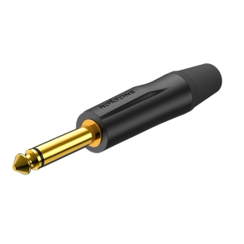 Разъем Roxtone PJ2X-BG Jack 6,3 plug (mono)