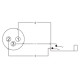 ROXTONE RA3XFJF Переходник Roxtone RA3XFJF 6.3mm Jack female stereo - XLR female (мама)